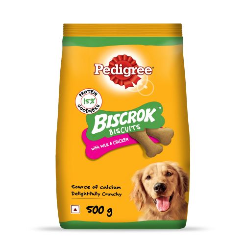 Pedigree Biscrok Milk Chicken 500 G