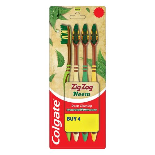 Colgate Zig Zag Neem Pack 4