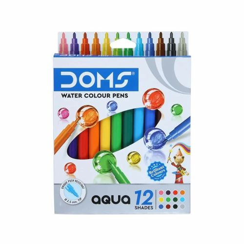 Doms Aqua 12 Colur Pen Set