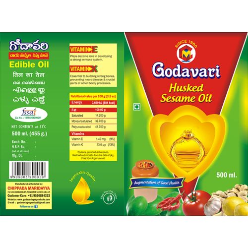 Godavari Sesame Oil 500 Ml