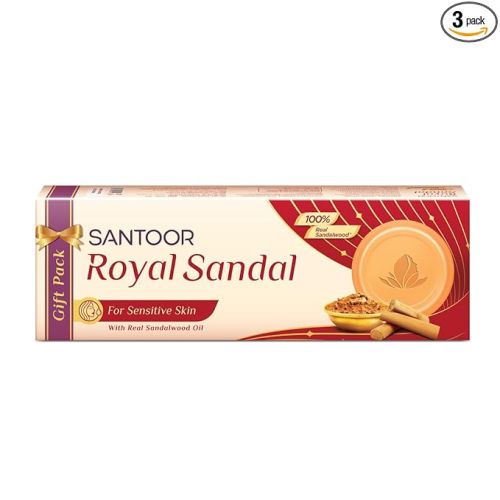 Santoor Royal Sandal 3 Pack
